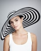 Eric Javits Striped Wide-brim Hat - Lyst