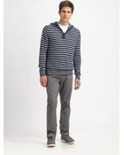 Vince Hooded Linen Sweater - Lyst