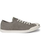 Converse Jack Purcell Washed Leather Sneakers - Lyst
