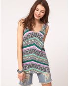 ASOS Collection Asos Tunic in Zebra Ikat - Lyst