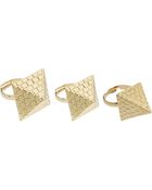 Asos Multipack Adjustable Pyramid Rings - Lyst