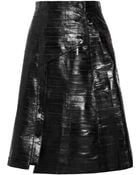 Proenza Schouler Button-front Eel A-line Skirt - Lyst