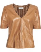 Kelly Bergin Leather Top - Lyst