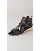 Matt Bernson Delphine Demi Wedge Sandals - Lyst