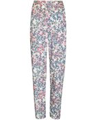Cacharel Floral Printed Trousers - Lyst