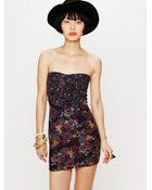 Free People Mix Print Bodycon - Lyst