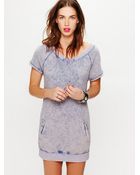 Free People Short Sleeved Drawstring Tunic - Lyst