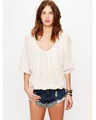 Free People Denim Cutoff Shorts - Lyst