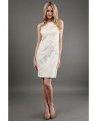 Sue Wong Seutache Embroidered Lace Dress - Lyst