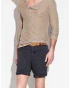 Zara Plain Bermudas - Lyst