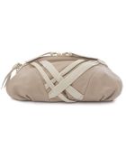 Alexandra De Curtis Reese Clutch - Beige And Cream - Lyst