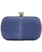 Alexandra De Curtis Rita Box Clutch Blue Salmon - Lyst