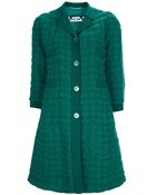 Rochas Textured Wool Coat - Lyst