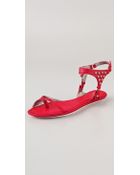 McQ by Alexander McQueen Studded Flat Sandals - Lyst