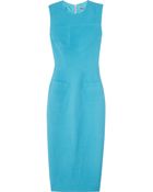 Victoria Beckham Silk and Woolblend Crepe Dress - Lyst