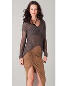Helmut Lang V Neck Sweater - Lyst