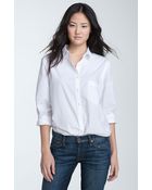 Hinge Boyfriend Relaxed Cotton Shirt - Lyst