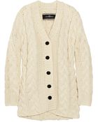 By Malene Birger Fancie Cableknit Wool Cardigan - Lyst