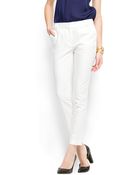 Mango Cropp Trousers At Waist - Lyst
