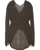 Helmut Lang Vintage Tape Open Knit Cotton Blend Sweater - Lyst