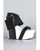 United Nude The Geisha Hi Shoe in Black and White - Lyst