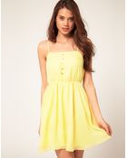 ASOS Collection Asos Strappy Dress with Skater Skirt - Lyst