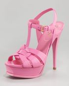 Saint Laurent Tribute Platform Sandal - Lyst