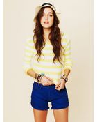 Free People Bright and Bold Cutoff Shorts - Lyst