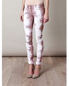Isabel Marant Itzel Tiedye Skinny Jeans - Lyst