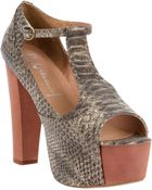 Jeffrey Campbell Tbar Platform Sandal - Lyst