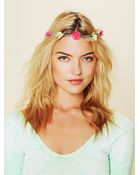 Free People Neon Fiona Flower Crown - Lyst