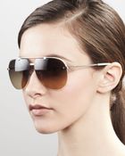 Dior Croisette Aviators Light Gold - Lyst