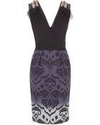 Matthew Williamson Ombre Ikat Weave V Neck Dress - Lyst