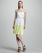 Milly Obelisk Strapless Dress - Lyst