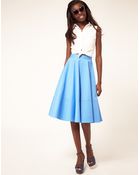 ASOS Collection Fit And Flare Midi Skirt - Lyst