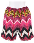 Carven Multicolored Printed Cotton Shorts - Lyst
