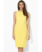 Lauren by Ralph Lauren Sleeveless Sheath Dress - Lyst