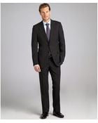 Prada Black Stretch Wool 2-button Suit with Flat Front Pants - Lyst