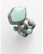 Saint Laurent Arty Enamel Ring - Lyst