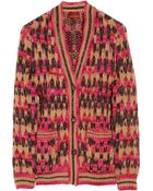 Missoni Colette Chunky Knit Wool Blend Cardigan - Lyst