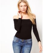 ASOS Collection Asos Top with Off Shoulder Detail - Lyst