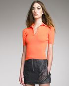 Alexander Wang Lasercut Poplin Miniskirt - Lyst