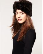 ASOS Collection Asos Faux Fur Turban Headband - Lyst