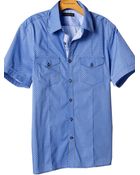 Banana Republic Shortsleeve Patterned Utility Shirt - Lyst