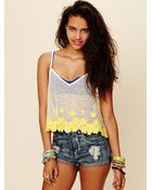 Free People Daisy Crop Tank - Lyst