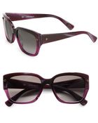 Lanvin Resin Wayfarerinspired Sunglasses - Lyst