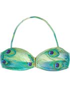 Vix Paratay Peacockprint Bandeau Bikini Top - Lyst