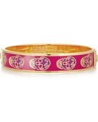 Alexander McQueen Enameled Brass Skull Bracelet - Lyst