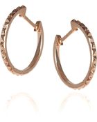 Anita Ko 18karat Rose Gold Pyramid Stud Hoop Earrings - Lyst