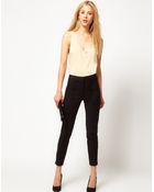 ASOS Collection Super Skinny Pintuck Trouser - Lyst